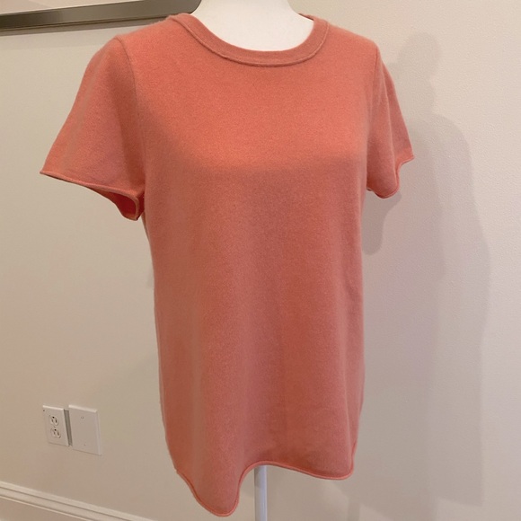 J. Crew Sweaters | 100% Cashmere J.Crew Relaxed Cashmere T-Shirt | Color: Pink | Size: XL | Rosewoodgoldens's Closet
